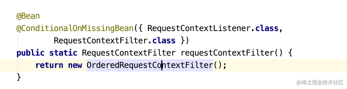 Automatic configuration of RequestContextFilter