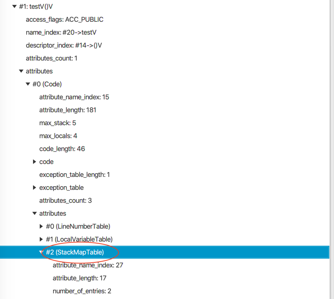 使用classpy查看类的字节码的StackMapTable