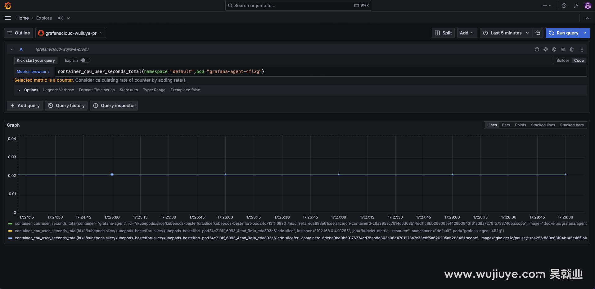 /metrics/cadvisor接口收集到的指标